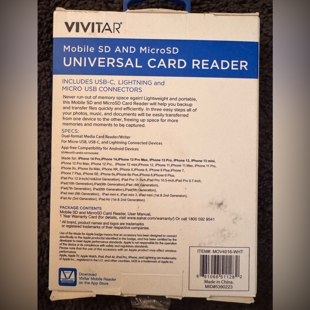 Apple MFI/Android Mobile Card Reader - Picture 5 of 5